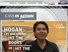 Tablet Screenshot of casainaction.org